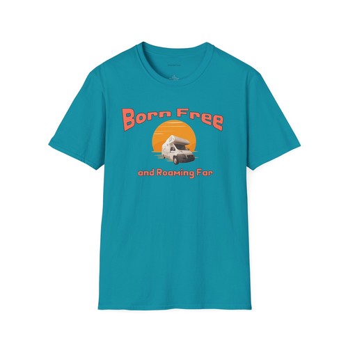 Camiseta Born Free RV Gráfica Ropa Unisex Estilo Suave Camiseta - Imagen 26 de 37