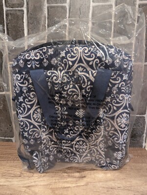 Vera Bradley Lunch Cooler Tote Backpack Bag LightenUp STEEL  display picture 1