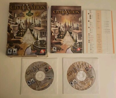 Sid Meier's Civilization IV  (PC CD-ROM, 2005) Complete In Box 