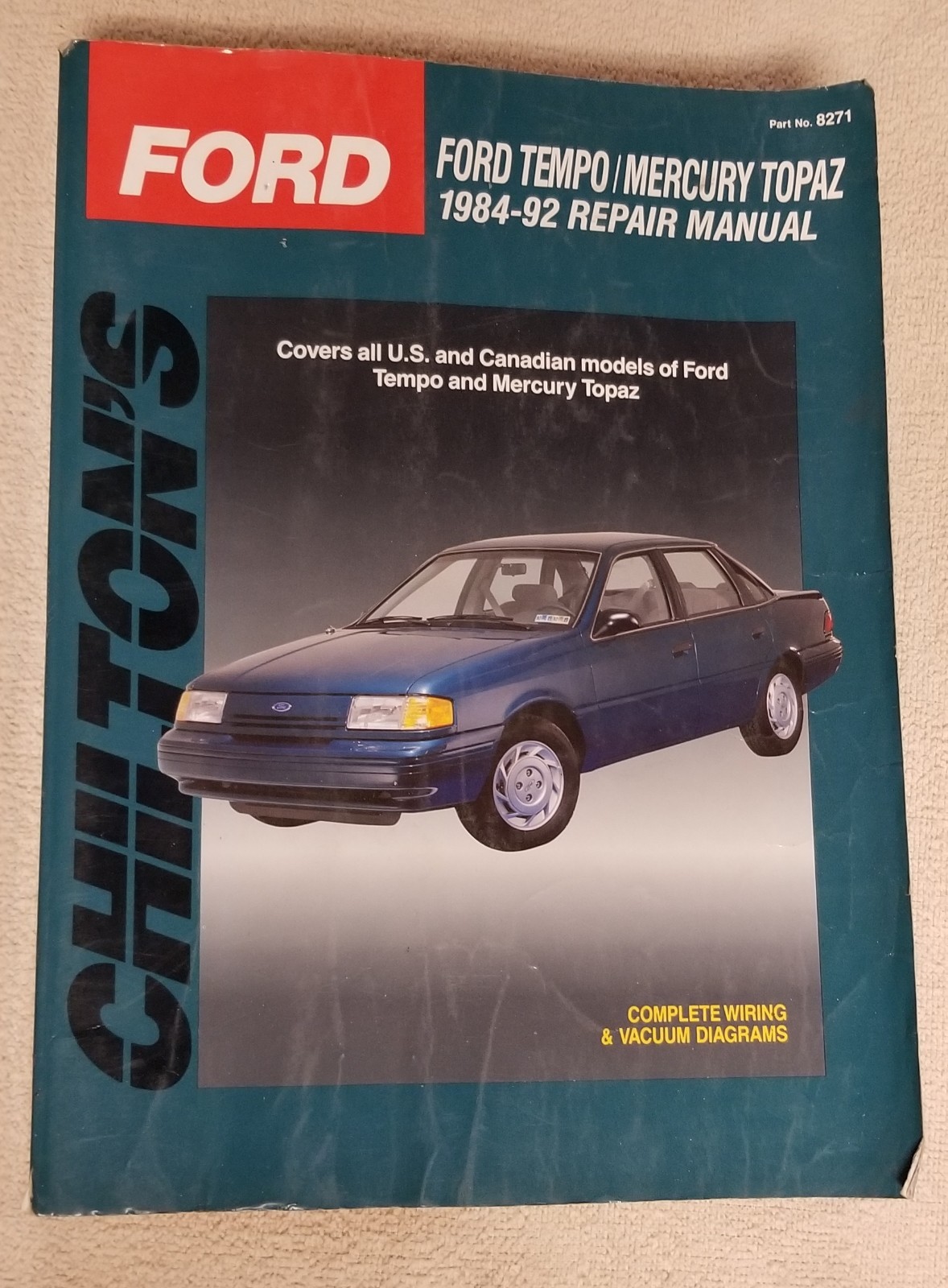 Buy Chilton's Total Car Care: Ford Tempo-Mercury Topaz, 1984-92 : Total Car  Care (1992, Paperback) online | eBay