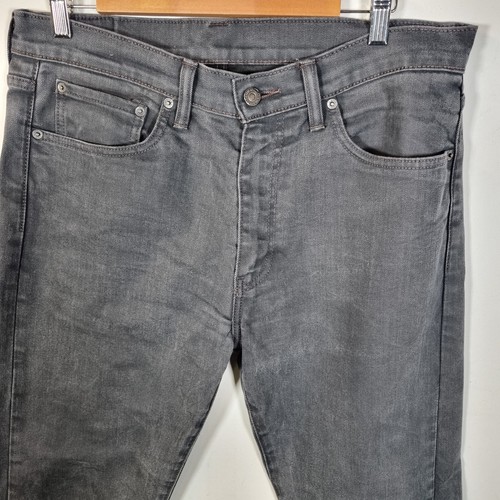 Levi 508 Regular Tapered Fit W34 L32 Black Jeans - Picture 2 of 10