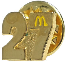 McDonald's Restaurant Nascar Car #27 Junior Johnson  1993 0.5" Lapel Pin