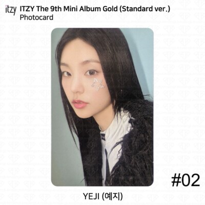 ITZY 9th Mini Album GOLD Standard ver Official Photocard Postcard