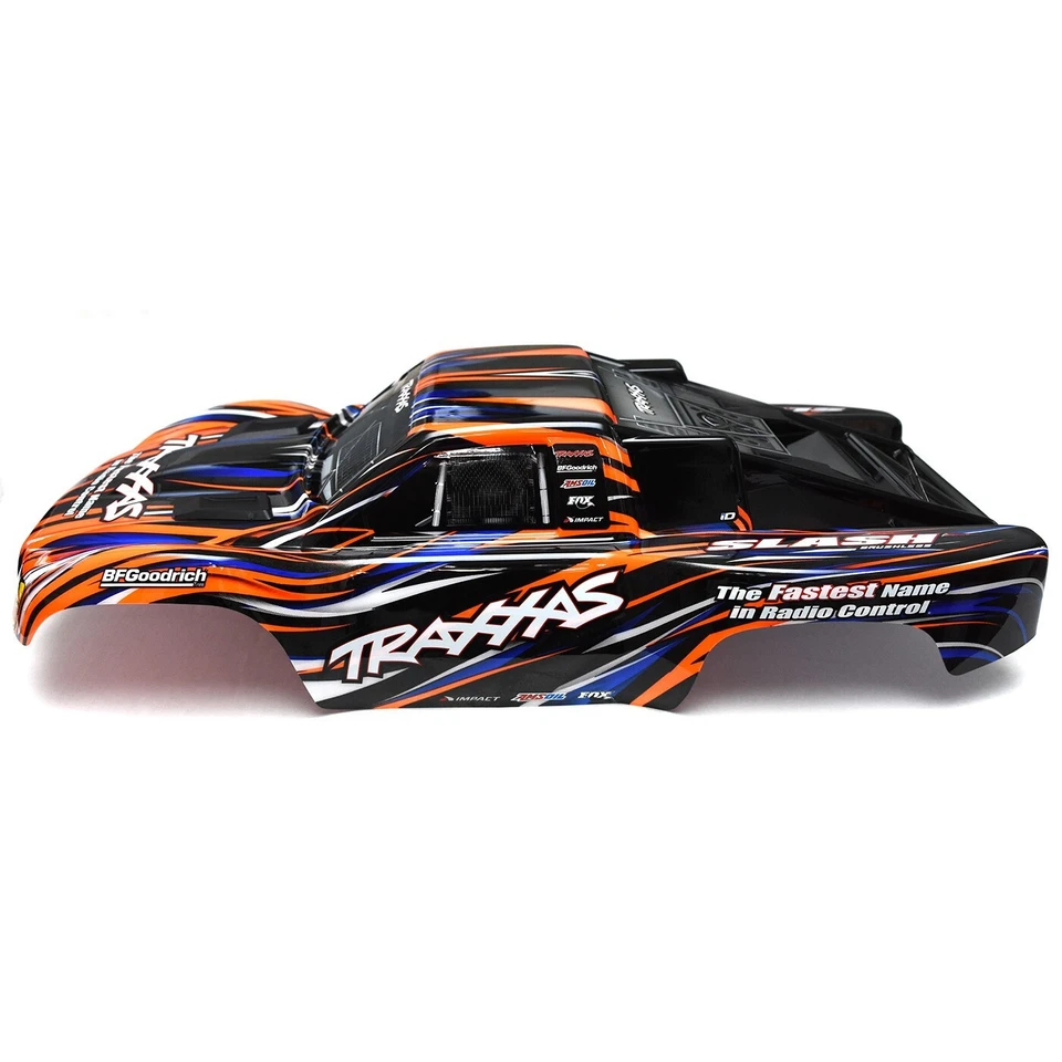 Traxxas Slash Orange/Blue Body with Front & Rear Clipless Lower Mounts 2WD/VXL - Image 2 of 4