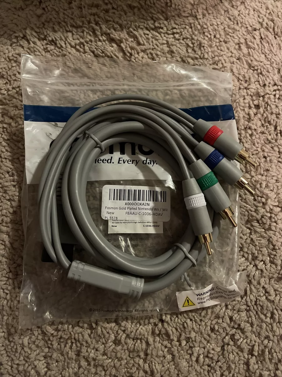 Component HD AV Cable to HDTV EDTV Nintendo Wii and Wii U