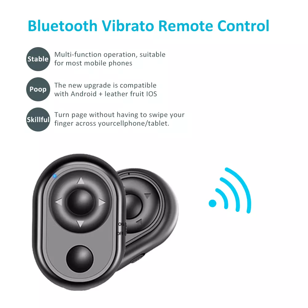 Bluetooth Camera Remote Control Tiktok Selfie for iOS and Android