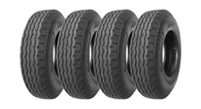 Heavy Duty True Highway Trailer Tires 8-14.5 14 Ply Load Range G Speed Rating...