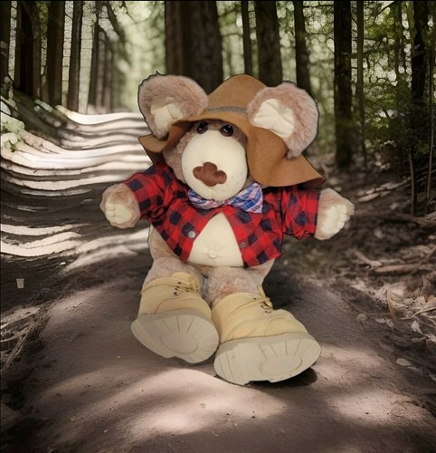 Furskins Farrell Teddy Bear Plush Xavier Roberts 22" Coleco 1983 Vintage Brown - Picture 8 of 8