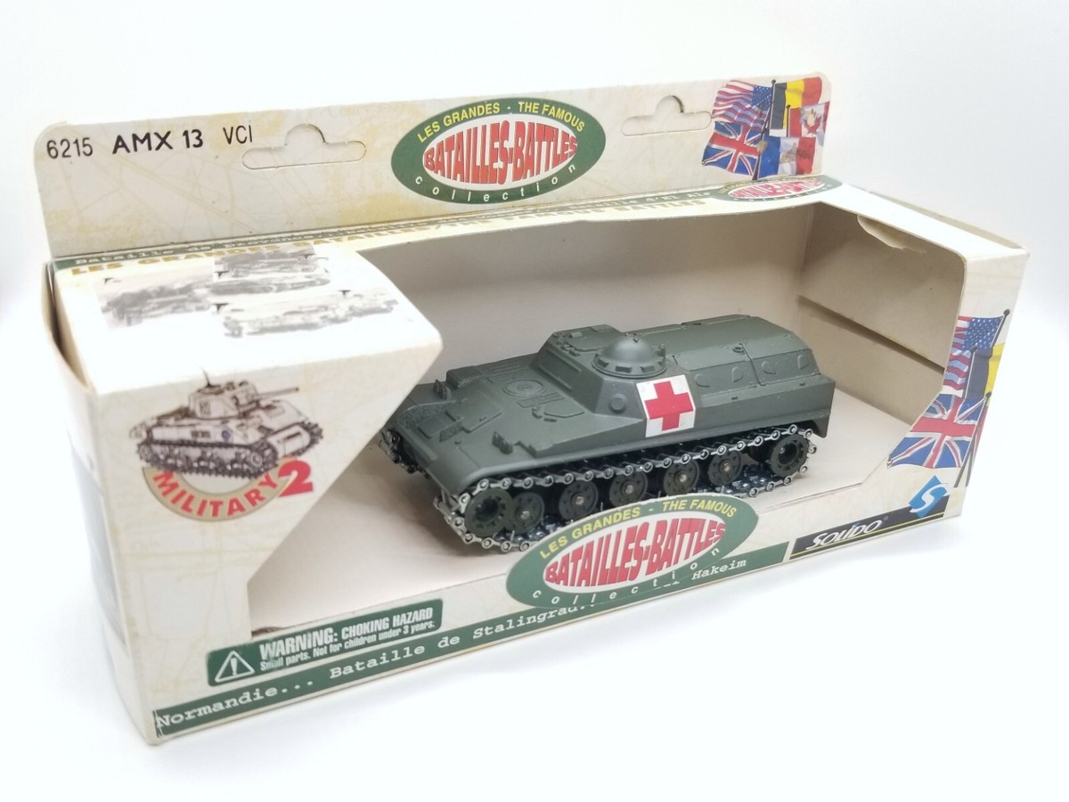 Solido Grandes Batailles 1/50 - Char AMX 13 Bi-tube Réf 6235 - Bon état