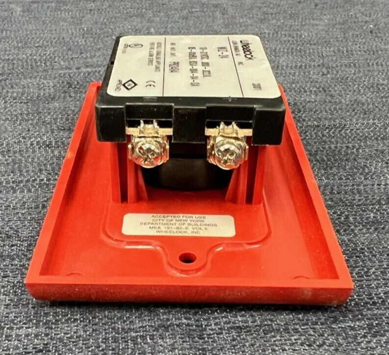 WHEELOCK MIZ-24 FIRE ALARM HORN INDOOR USE 24 VDC 87DBA RED WALL