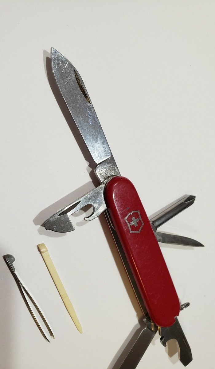 VINTAGE VICTORINOX ROSTEREI SWISS ARMY KNIFE OFFICIER SUISSE