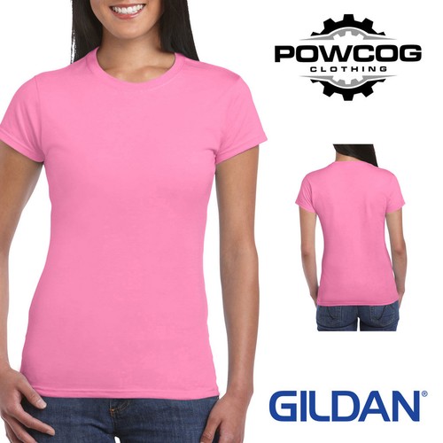 Ladies Fitted T-Shirt 100% Cotton, Softstyle Womens Plain Top, 19 Colour Options - Picture 7 of 22
