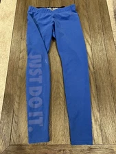 Mens Nike Vintage Jock Spandex Cotton Tights Compression Pants Blue  M