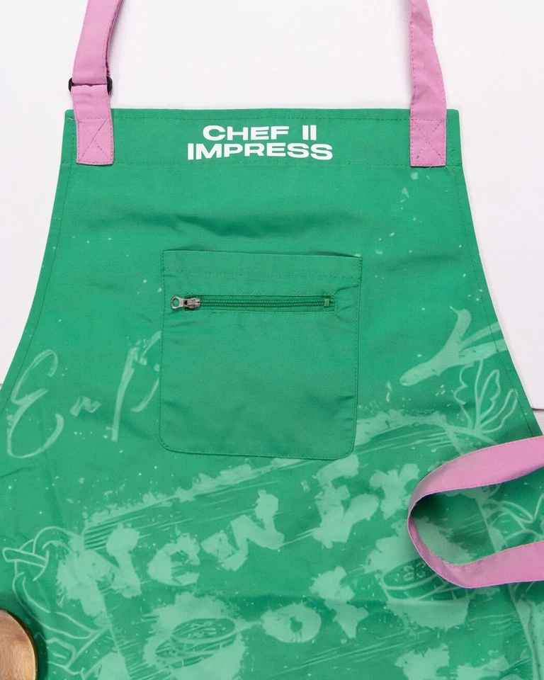 Avental New Era Chef 2 II Impress rosa bolsos exclusivos ajustável profissional - Imagem 3 de 4
