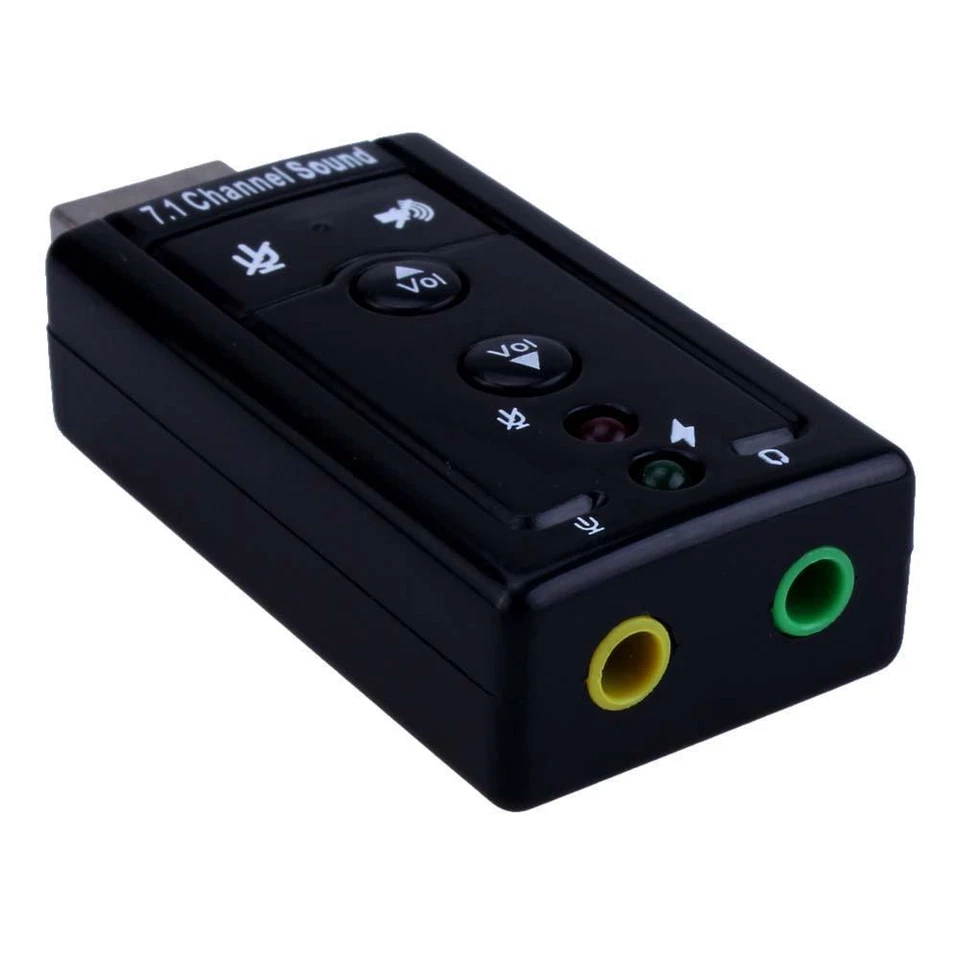 AudioBLUE- USB 2.0 External Sound Card Adapter- 480Mbs-3D Virtual 7.1 Channel - Image 4 of 4