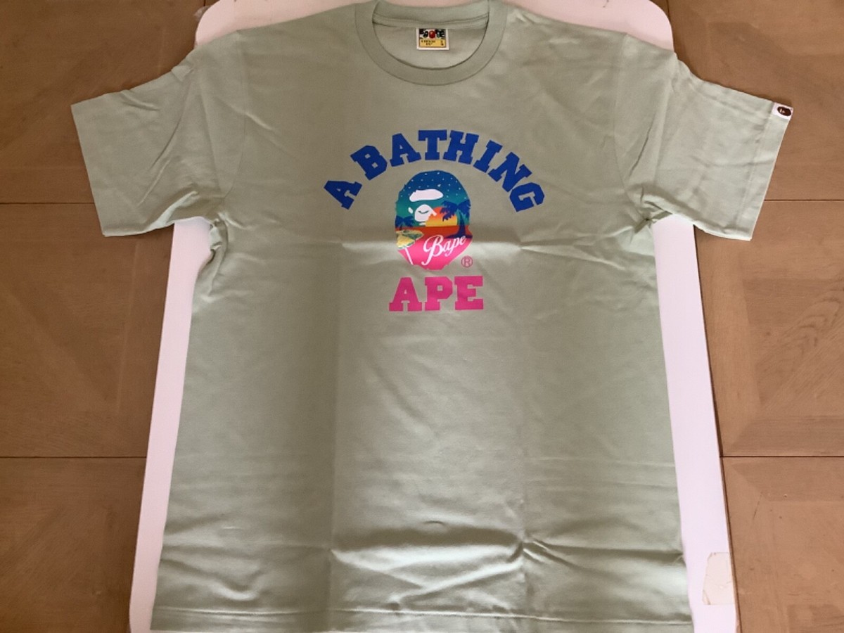 A BATHING APE 半袖シャツ A BATHING APE® College Stripe Tee | Bape official website – INT