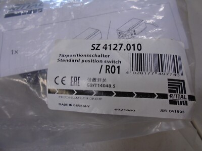 NEW RITTAL SZ4127.010 DOOR OPERATED PUSHBUTTON SWITCH *NEW*