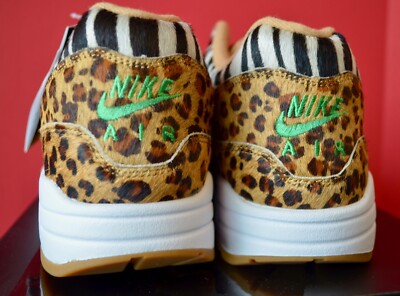 NIKE x ATMOS - Air Max 1 Animal Pack 2.0 Black Box - MENS 9.5 New