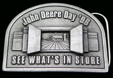 John Deere Day 1996 Farm Farming Agriculture Vintage Belt Buckle