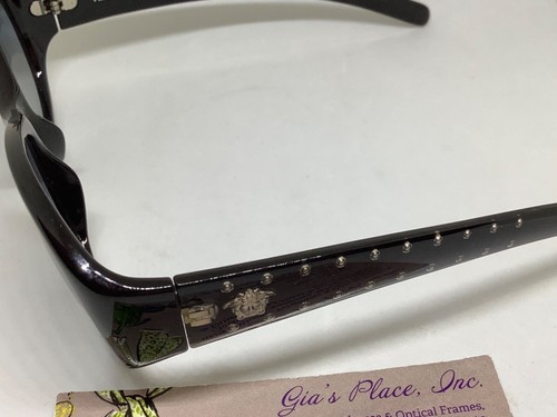 VINTAGE VERSACE SCHWARZE MEDUSA AUF TEMPEL SONNENBRILLE MOD. 436 FARBE 451/482 - Bild 12 von 12