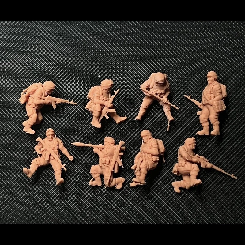 1/72 WW II Soviet "Troops Rescue and attack stance" 22 man (3D printed soldier) - Image 2 of 4