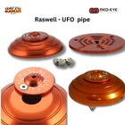 Red Eye Raswell UFO Pipe Magnetic Metal Hand Pipe Celtic Maze Path Cool Smoke