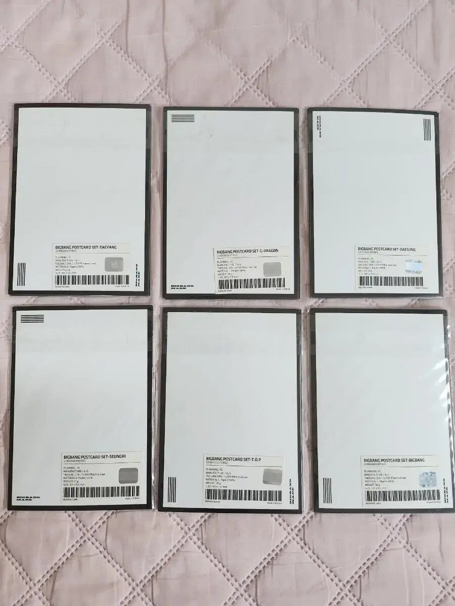 Big Bang Made Made Postcard Set G-DRAGON Daesung taeyang Tower