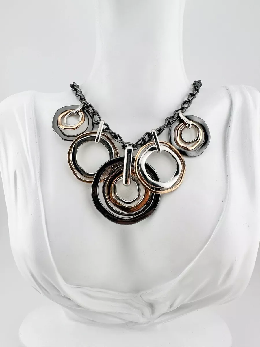 Nine west tri tone necklace sale