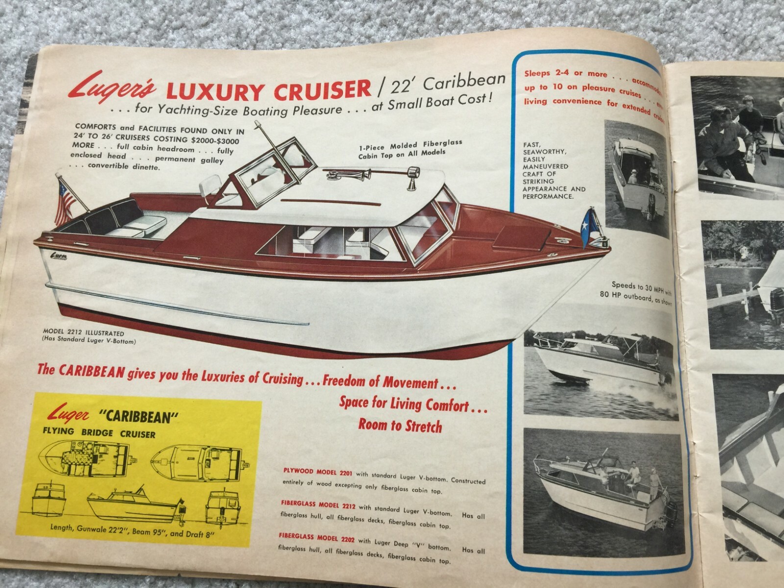 1966 Luger Boat Kits Sales Brochure 54 Pages and Price List eBay