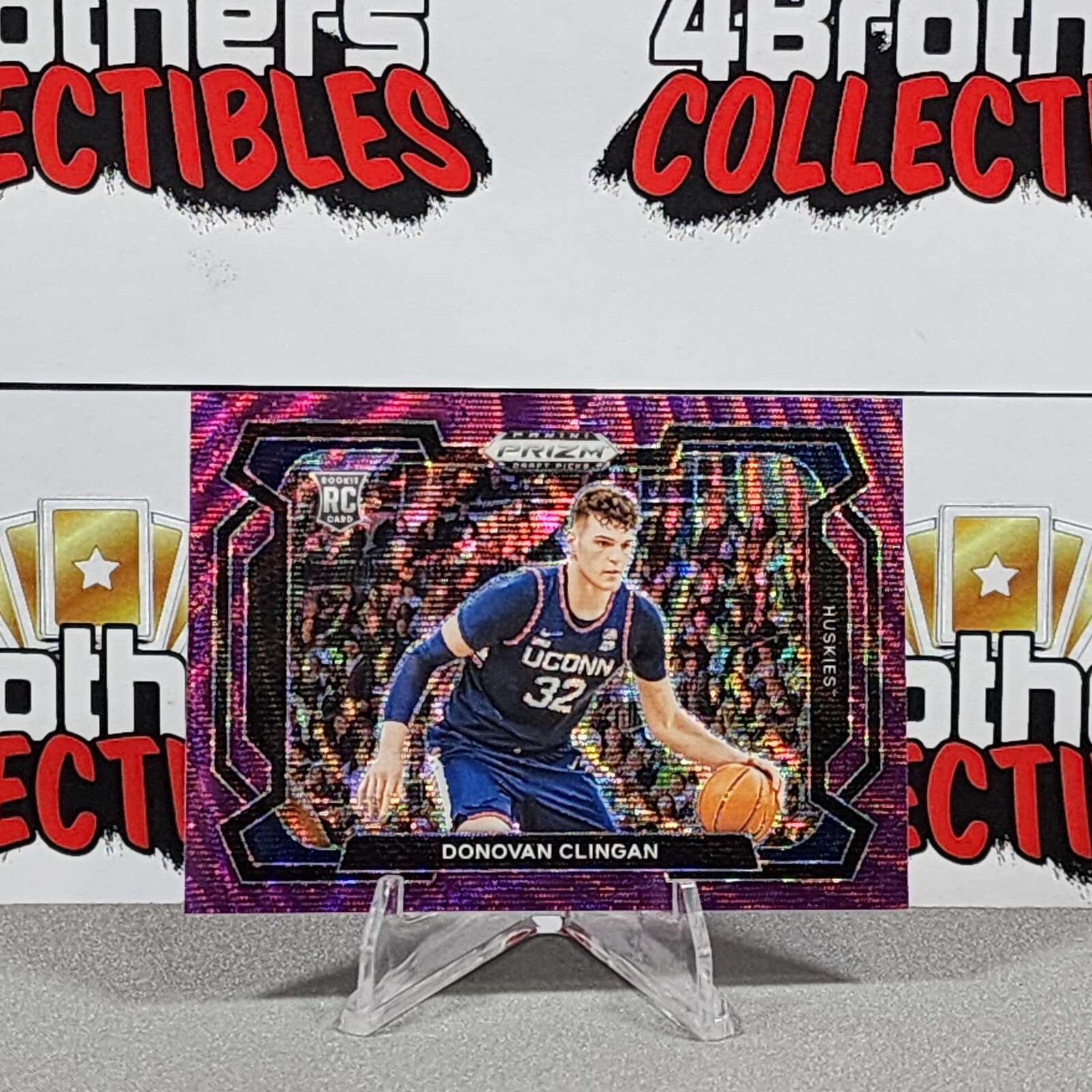 2024 Prizm Draft Picks DONOVAN CLINGAN Variation Purple Wave RC #95