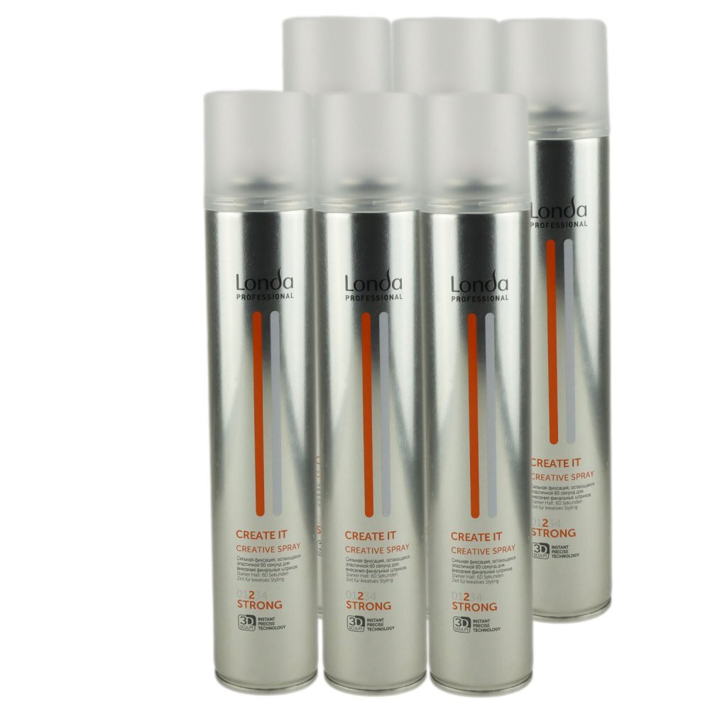 Londa Create It 6 x 300 ml starkes Haarspray Set