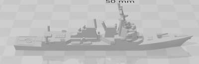 Destroyer - Arleigh Burke Class Flight IIA- USN - Wargaming - Axis and Allies - 