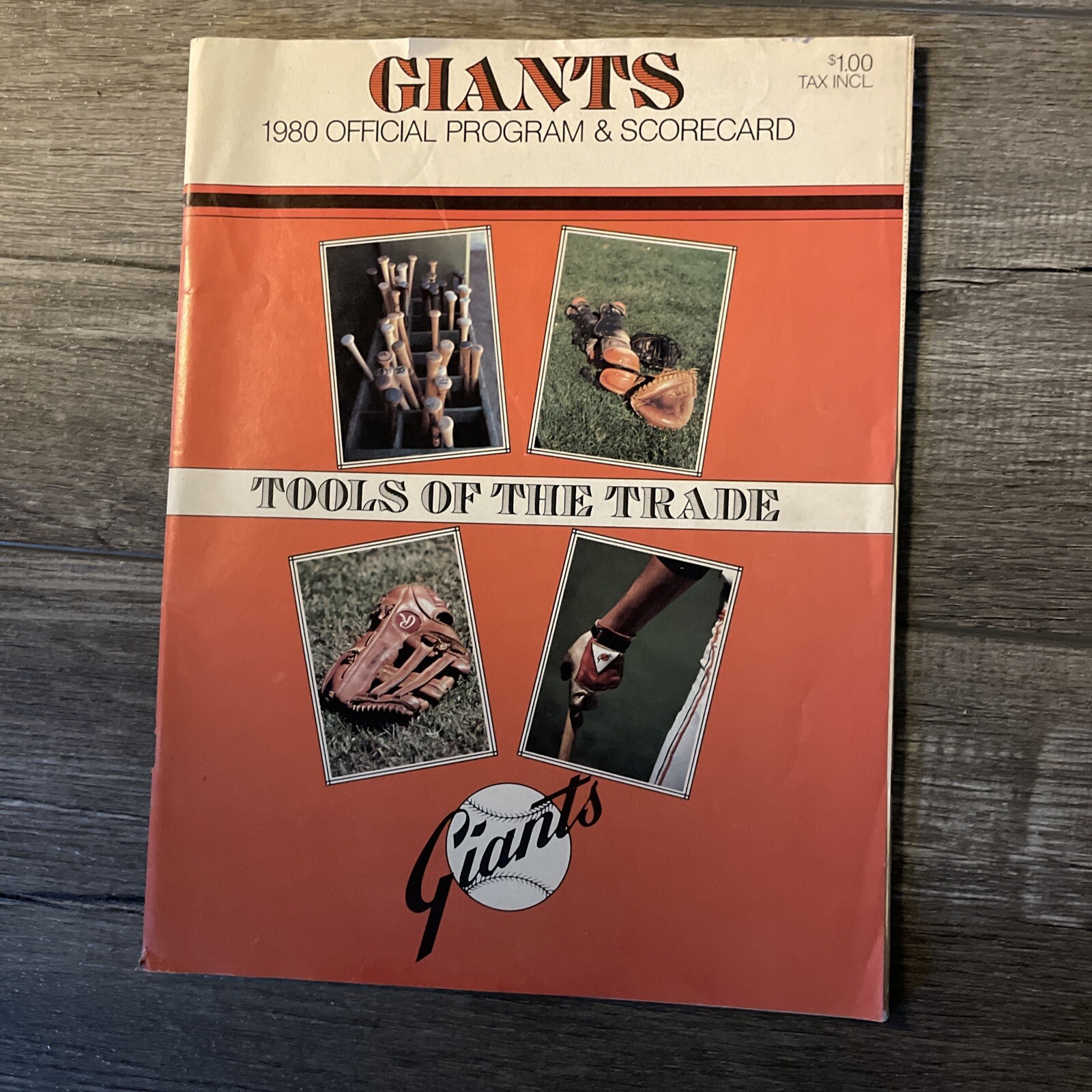 Vintage 1980 Official San Francisco Giants Program & Scorecard MLB