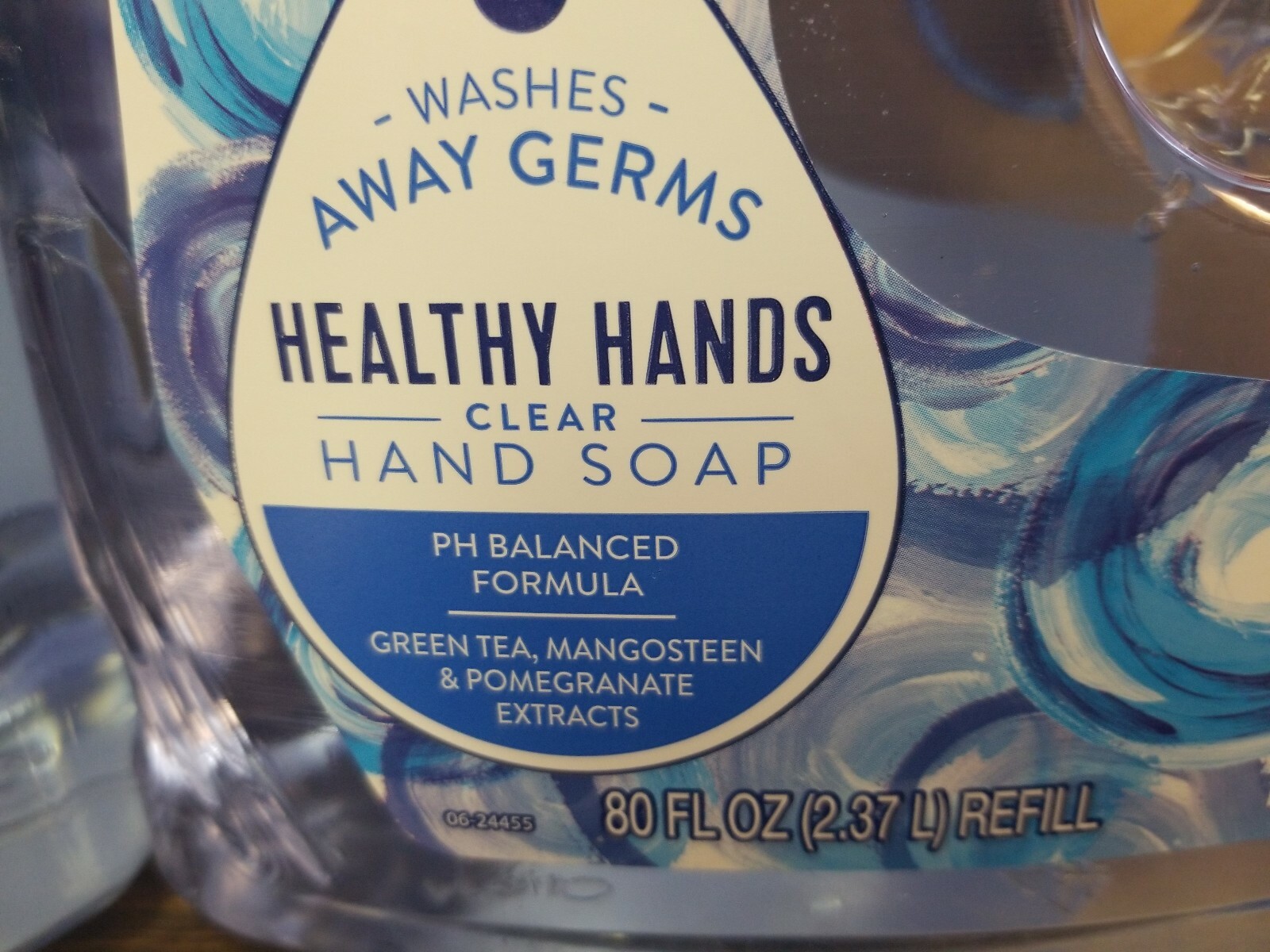 (ONE BOTTLE) CLEAR MOISTURIZING LIQUID HAND SOAP 80 oz REFILL BOTTLE