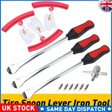 Motorcycle Spoon Tire Iron Kit Change Lever Repair Tool Rim Protectors Dirt Bike
