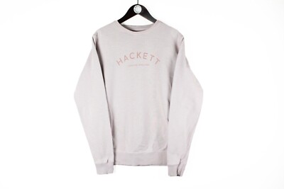 authentic HACKETT Sweatshirt M pink jumper casual style crewneck