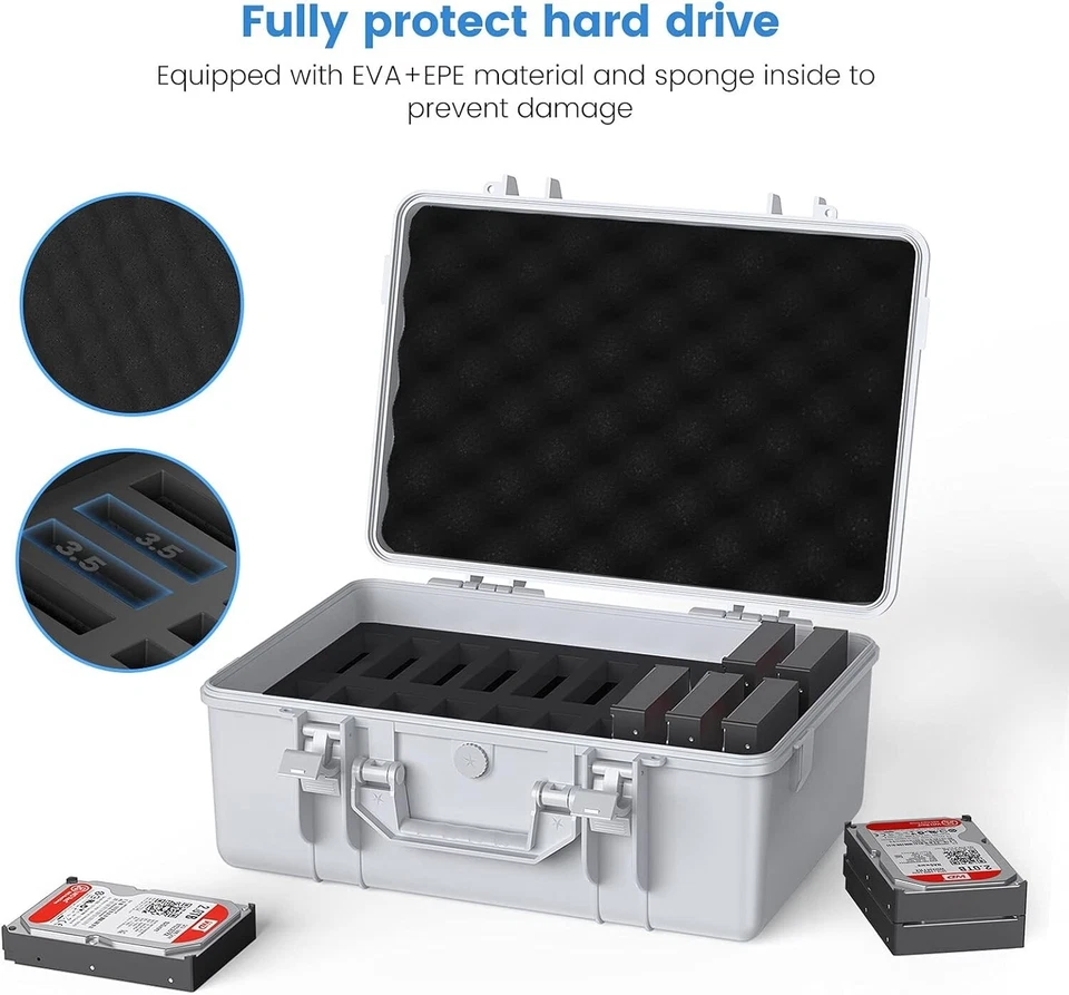Multi-Protection 3.5” HDD Storage Case - Waterproof, Dustproof, and Shockproof - Image 4 of 4