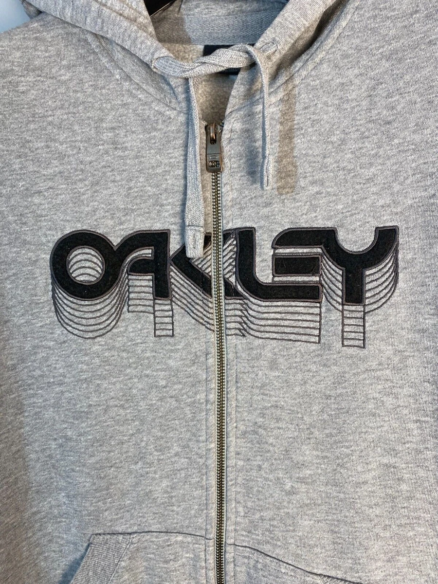 Vintage Y2k Oakley Full Zip Hoodie Jumper Size S