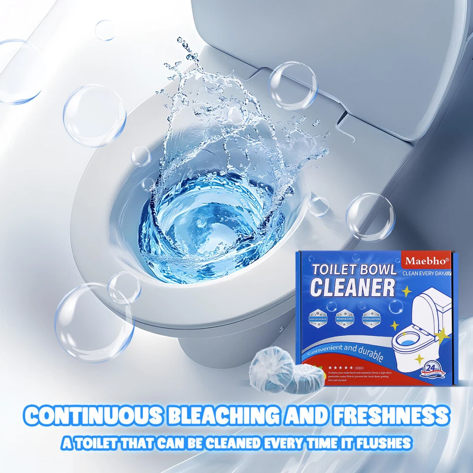 WC Wasserkasten Tabs Entkalker+Reiniger Spülkastentabs Blauspüler 24 - 120 Stück - Bild 3 von 4