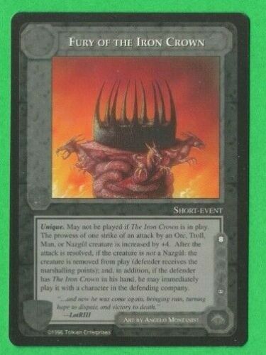 Middle-Earth CCG MECCG Fury of the Iron Crown Promo Minions Wizards Card MINT - Afbeelding 1 van 2