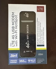 4G LTE USB Modem with WiFi Hotspot – Unbranded Mobile Broadband Dongle