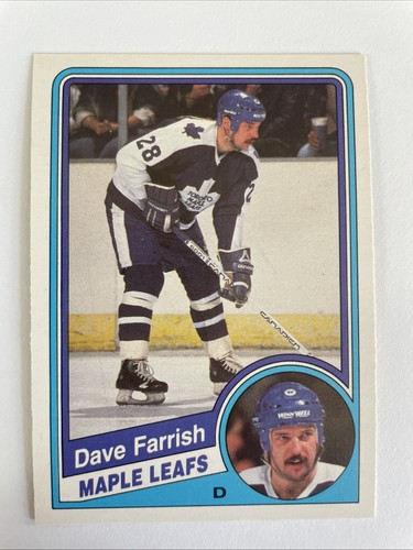1984-85 O-Pee-Chee Dave Farrish #301 hojas de arce - Imagen 1 de 2
