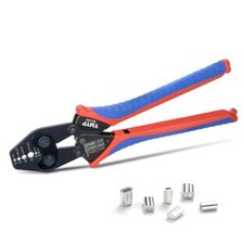 Wire Rope Crimping Tool with Ratchet, Ferrule Swaging Tool for Aluminum YEJ-35O