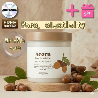 SKINFOOD Acorn Pore Peptide Pad 60 Sheets Firming Pore Tightening K-Beauty