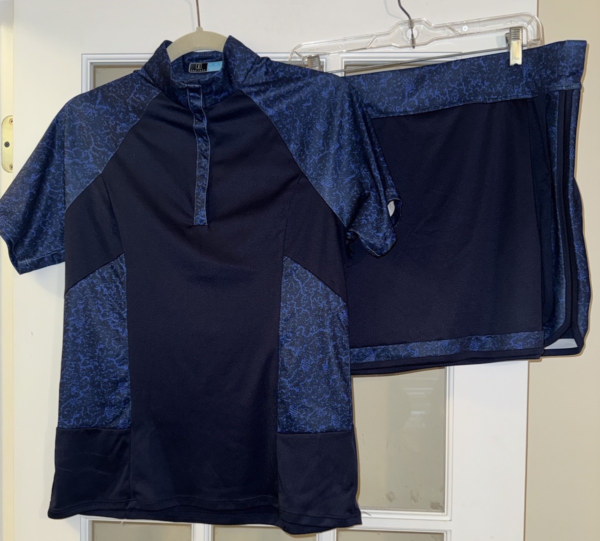 Skort & Top Set Navy Blue Athletic Outfit