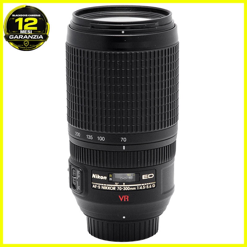 Nikkor AF‑S 70‑300mm f/4.5‑5.6G ED VR Obiettivo Tele Zoom per Nikon DSLR