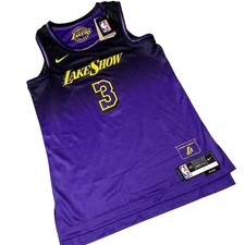 NEW Nike Lakers Anthony Davis Jersey Mens S LakeShow #3 City Edition Swingman