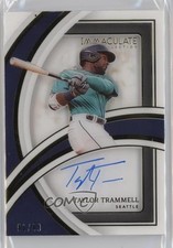 2022 Panini Immaculate Shadowbox Signatures 91/99 Taylor Trammell Auto c7z