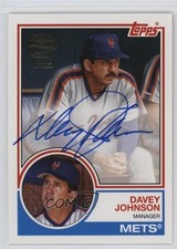 2022 Topps Archives 1983 Fan Favorites Auto Davey Johnson #83FF-DJ Auto 1q3d