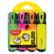 Maped Highlighter - Assorted Colours Pack of 4 , 742547